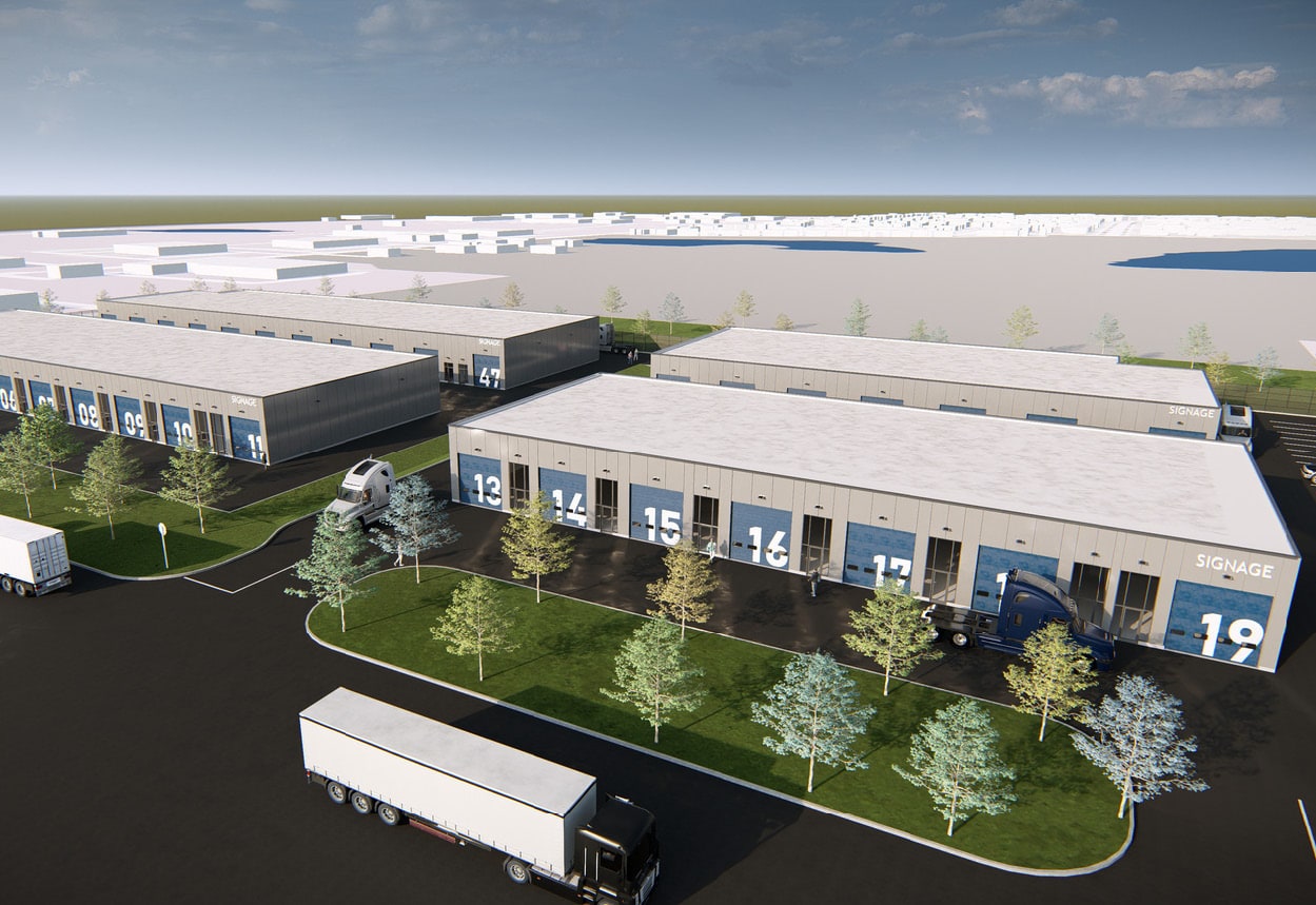 Closer aerial showing site context — Beards Lane, Woodstock